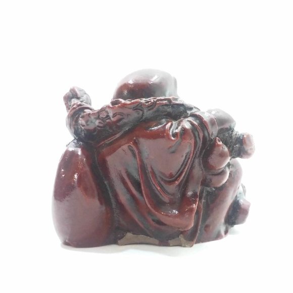 Laughing Buddha Statue Happy Mini Miniature 2"  Idol Buddhism Wealth Good Luck - Picture 9 of 9